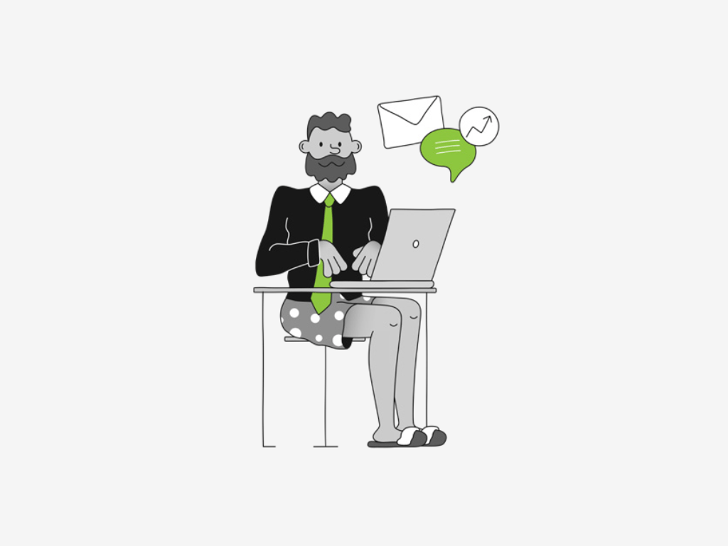 Blog Cartoon Computer