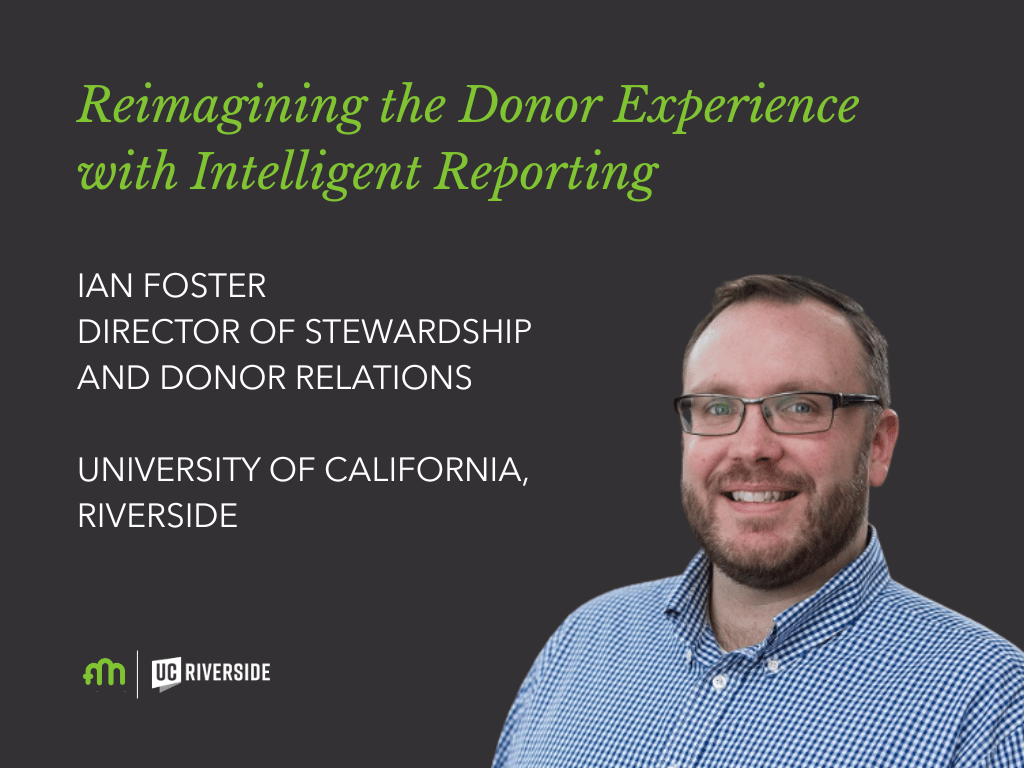 Reimagining the Donor Experience with Intelligent Reporting 